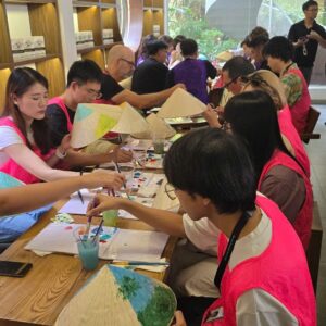 Conical hat workshop after Cu Chi Tunnels tour