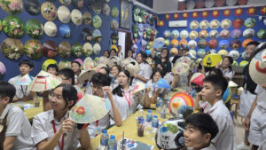 conical hat workshop for children ho chi minh city