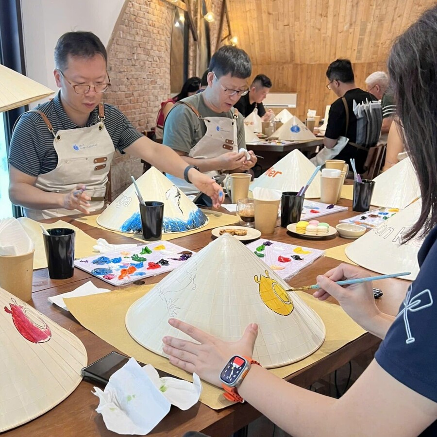 Group art activity in Ho Chi Minh City