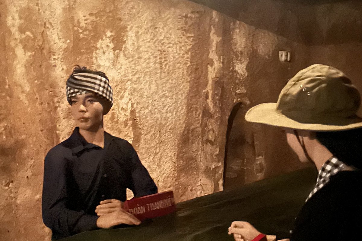 Is Cu Chi worth visiting from Ho Chi Minh City? An underground meeting room recreated at the tunnels