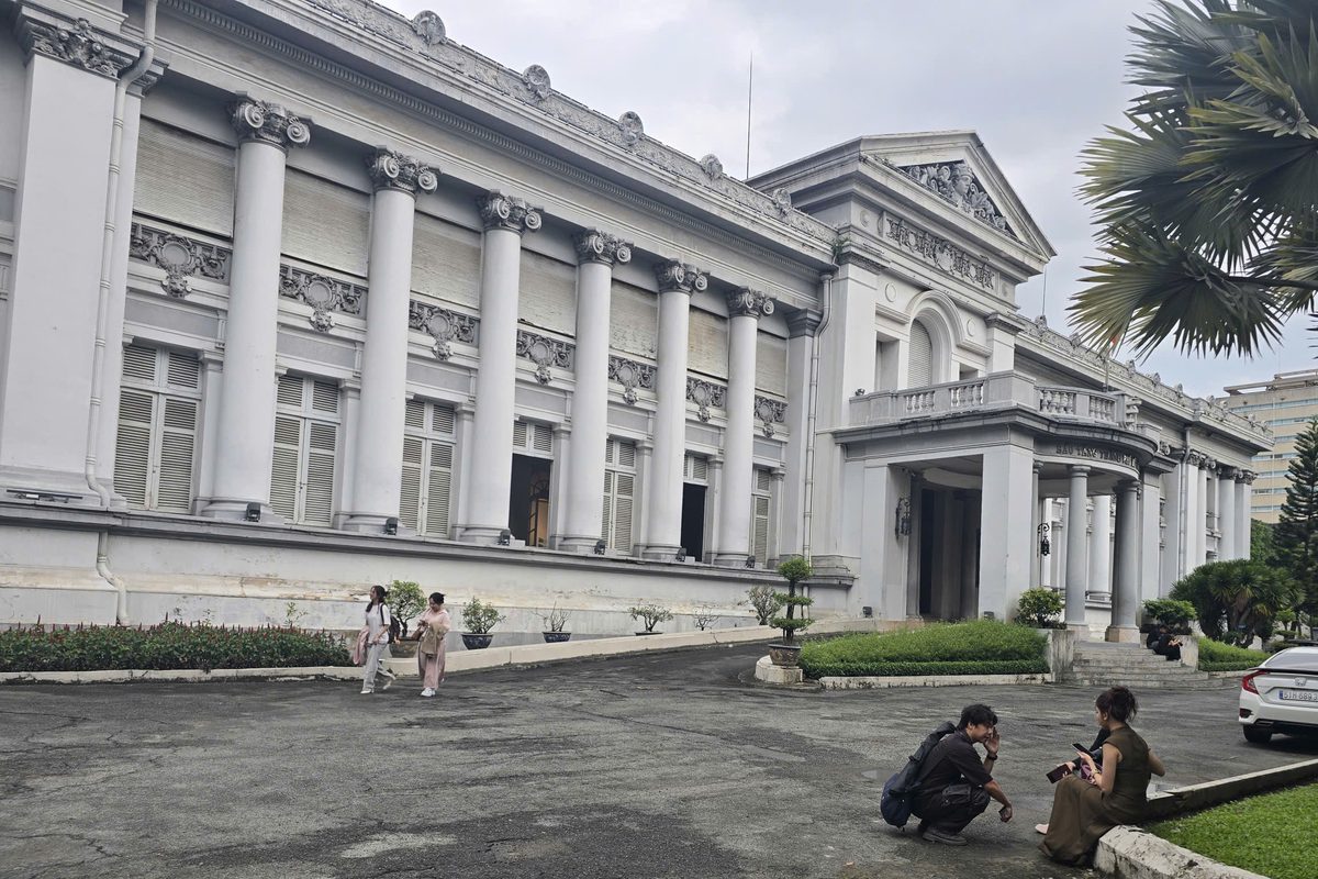 Ho Chi Minh City Museum, the former Gia Long Palace, in central Ho Chi Minh City