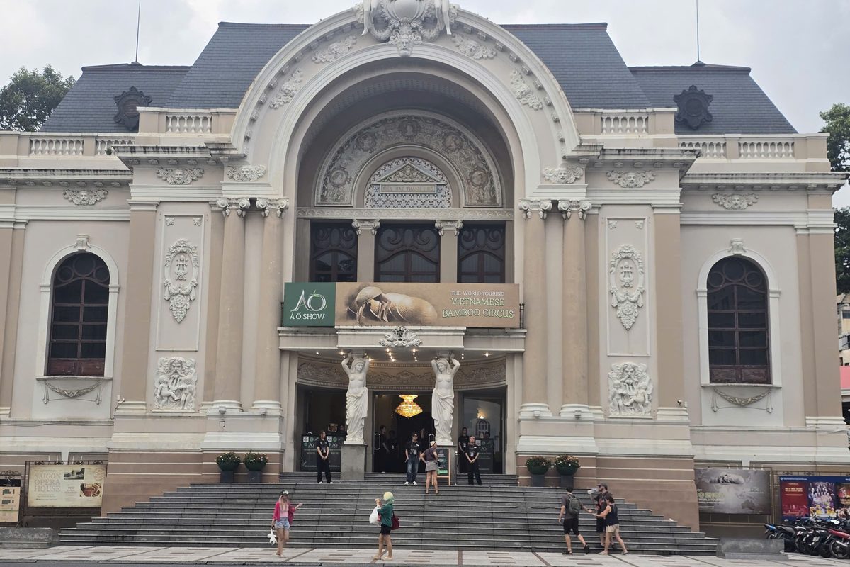 Saigon Opera House, a French colonial landmark in central Ho Chi Minh City