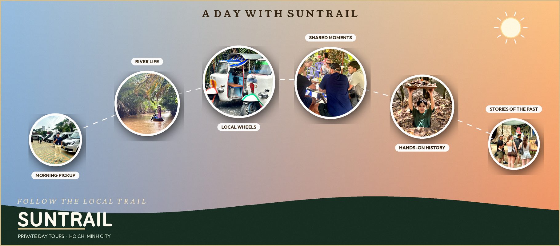 Day tour prices from Ho Chi Minh City: Suntrail Cu Chi Tunnels and Mekong Delta tours for 2 to 40 guests